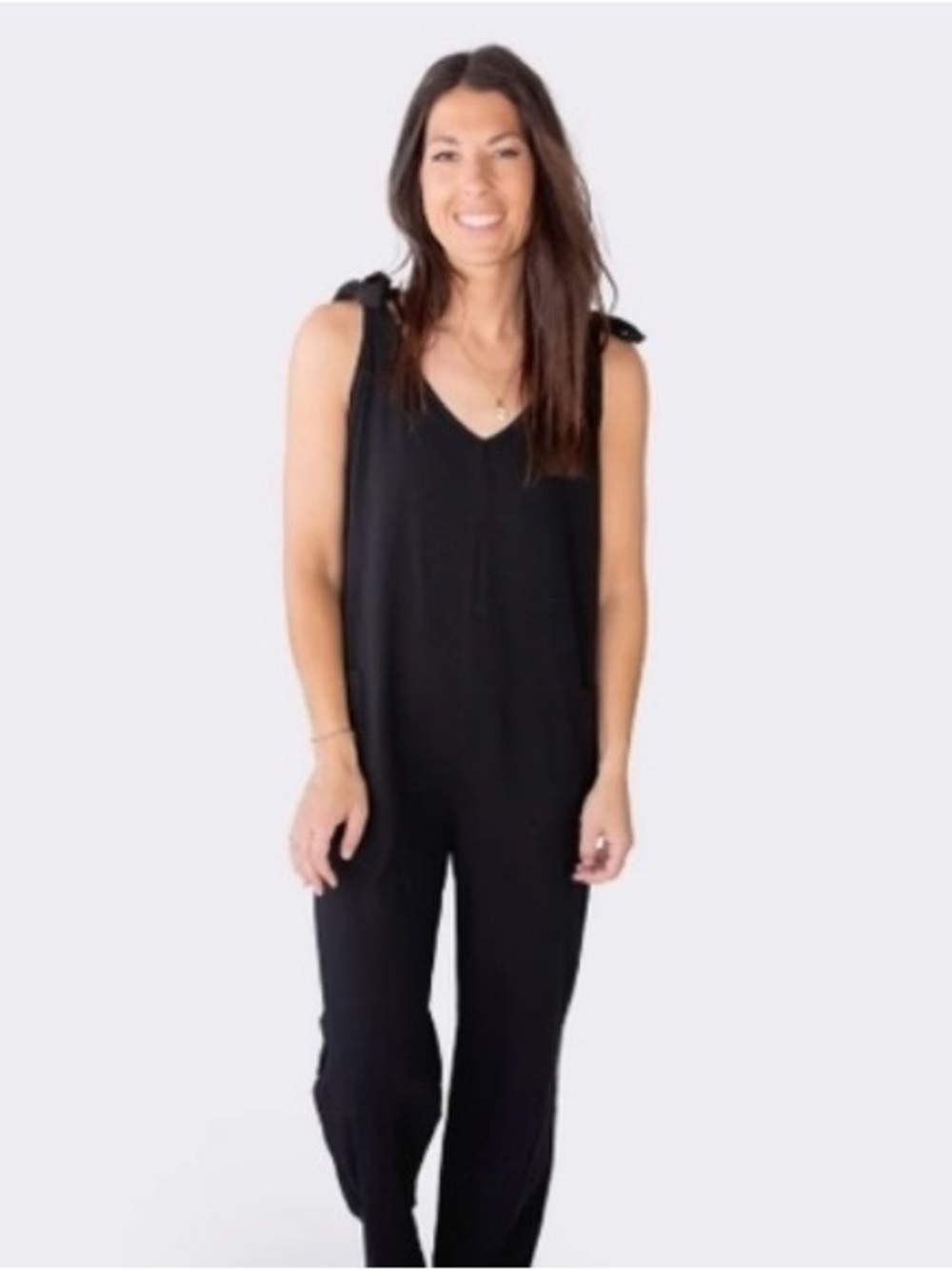 Smash + Tess Blue Aniston Cargo Romper